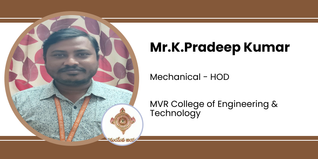 MVR College of Engineering & Technology, Mechanical - HOD: Mr.K.Pradeep Kumar Interview